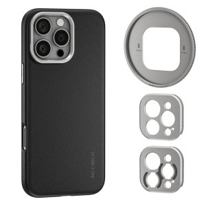 NEEWER Phone Case for 16 Pro / Pro Max with Modular Backplates for 67mm Filter/17mm Lens/T Mount Lens PA083P/PA084P