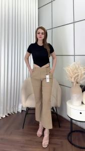 Elizabeth Pants Cutbray Wanita Bahan Tebal Stretch Melar