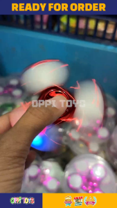 Fidget Spinner Lampu LED Putar Mainan Anti Stres Glow Spiner Cahaya Anak Dewasa – Spinner LED