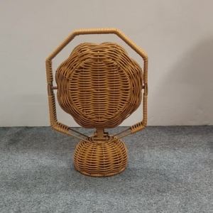 Hand woven display rack/multi-layer display rack/foldable storage tray/creative tray/home camping garden outdoor use/harvest