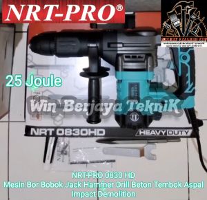 NRT-PRO 0830 HD Bor Bobok Jack Hammer Drill Beton Tembok Aspal Jalan Impact Demolition Mesin 0830HD