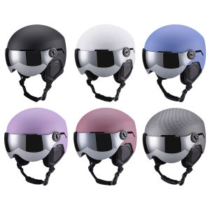 【New Arrival】Ski Helmet Skateboard Helmet with Goggles Sports Safety Helmet 7 Vents Ski Protective Helmet Shockproof for Men Women