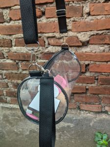 Tas PVC Bening Transparan Tas Slempang Tas Wanita Tas konser