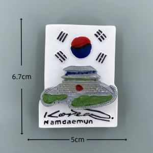 Creative Tourist Souvenir Magnetic Refrigerator Pads Seoul Tower Gwangalli Bridge Cheonggye Plaza Magnets Decorative Artifacts