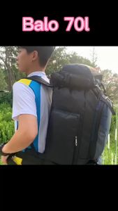 Balo du lịch vải dù chống thấm phượt/ leo núi/ trekking có dung tích lớn 70l - T0366
