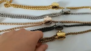 Dây Đeo Chéo Cho Túi Xách Nút Chỉnh Độ Dài Hình Trụ Xích Đôi 6mm Cực Xinh RQN2385 - REQUANE
