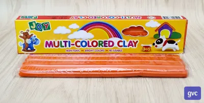 Joy Colored Clay Bar - Non Toxic Bright Colors & Reusable