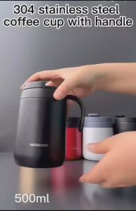 MUG CANGKIR COFFEE CUP TUMBLER STAINLESS SUS 304 TAHAN PANAS DAN DINGIN KODE 681-4 NEW