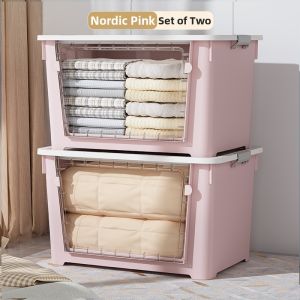 XINGYOU | Front Opening Flip Top Transparent Plastic Storage Box