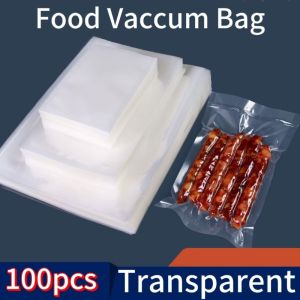 100pcs Food Vacuum Sealer Bags Food Vacuum Bag for Vac Storage Meal Prep and Sous Vide Food Preservation Sealed Bag
