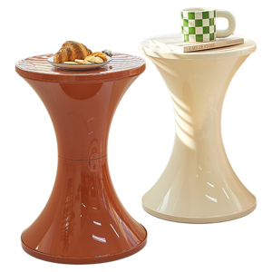 NORCHAIR Simple Design Bedroom Makeup Bench Storage Stool Home Use Cosplay Counter Height Plastic Adult Art Style Bench