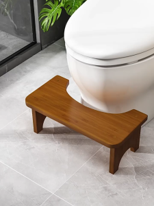 Bamboo mall Toilet Seat Potty Help Bamboo Bathroom Toilet Rest Footseat Pregnant Women Foot Stool