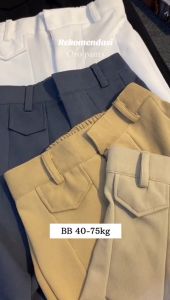 Loose Pants Trousers Wanita Oro Pants Bahan Knit Premium Celana Kulot Wanita Ukuran MLXLXXL