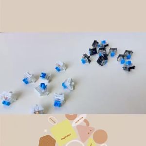 NEW 100Pcs Mechanical Keyboard Switches Mini Clicker Fidget Toy Satisfying Press Sound Keyboard Replacement Repair Spare Parts