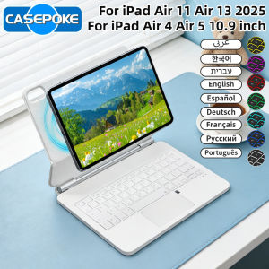 2026 New Magic Keyboard for iPad 10th 10.9 Gen 11th A16 Pro 11 12.9 13 Air 11 Air 6 5 4 Wireless Keyboard with Trackpad Backlit