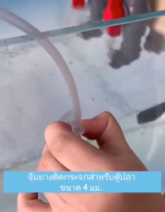จุ๊บยางติดกระจกตู้ปลา ที่ยึดท่ออากาศตู้ปลา ถ้วยดูด ท่อปั๊มอากาศตู้ปลา แคลมป์ยึดท่ออากาศเส้นผ่านศูนย์กลาง 4 มม