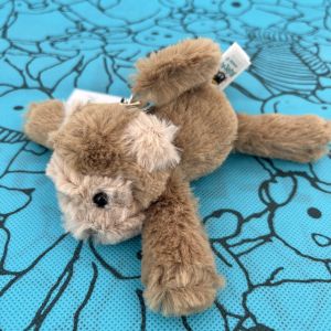 Marshmallow pendant cherry plush keychain Barcelona bear plush keychain peanut series plush toy backpack charm back-to-school