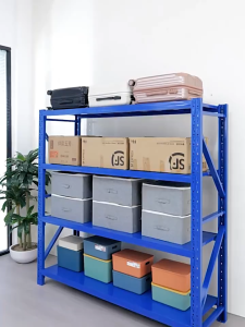 Warehouse Storage Rack Multi Layer Shelf Heavy Duty Super High Load Bearing Goods Rack Thickened For Home Supermarket Courier Storage Sturdy Durable Industrial Grade Shelving For Garage And Basement