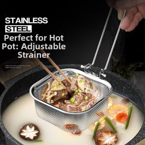 LIKE | 304 Stainless Steel Folding Hotpot Strainer Anti-Heat Handle