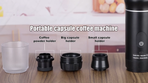 WeHome Coffee Maker Portable Capsule Machine Rechargeable Wtih LED Display Cold Brew & Hot Coffee