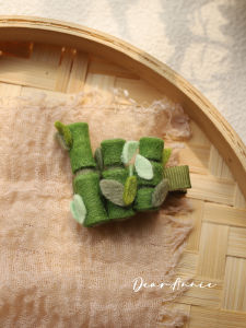 Phụ Kiện Tóc Trẻ Em Hình Gấu Trúc Đen Trắng Dễ Thương Bằng Vải Lông Cừu Tre Trang Phục Truyền Thống Trung Quốc Phụ Kiện Tóc Cho Bé Gái