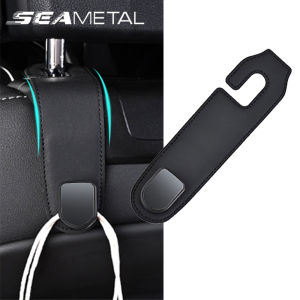 SEAMETAL | SEAMETAL Car Seat Headrest Hook Universal Hidden Car Hook Suede Metal Hanging Hooks Interior Seat Back Hanger Hook Accessories