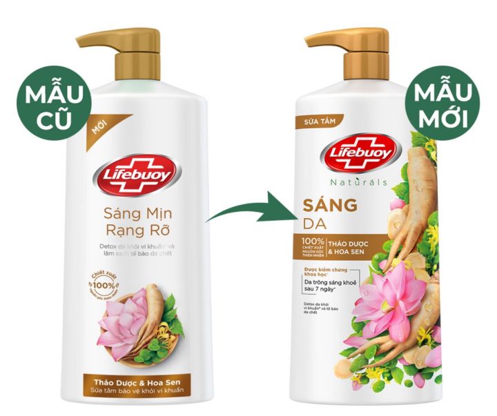 Sữa tắm detox Lifebuoy bảo vệ da khỏi vi khuẩn thảo dược và hoa sen 800G |  Lazada.vn