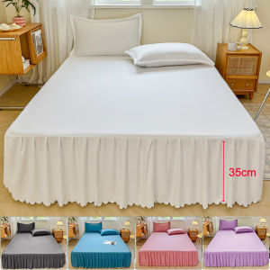 Microfiber Bed Skirt Dust Ruffle 35cm Drop Ultra Soft Touch Machine Washable Wrinkle Free Fade Resistant Easy Install