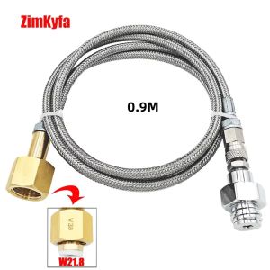 High Pressure 1.5m/90cm CO2 Adapter Hose For Grohe Blue Home Machine to 2-10 kg Bottles Tank Cylinder
