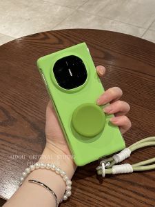 Huawei MateX6 Green Frosted Slim Foldable Screen Phone Case with Hand Strap Full Cover Anti-Fall Protection for X3 Collectors Edition