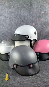 [TẶNG TEM BIKER] Nón Bảo Hiểm Trơn - Màu Sơn Nhám - Gắn 3 ốc Salaya và Lông Đền Siêu Đẹp Phù Hợp Cho Cả Nam Và Nữ