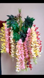 1 lusin 12 buah bunga wisteria buatan besar berkualitas tinggi