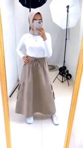 ROK CARGO PANJANG TERBARU: MODEL ROK CARGO KEKINIAN