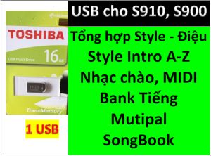 USB mini Sample đàn organ yamaha PSR-S900 và S910 Style nhạc chào songbook midi + Full dữ liệu làm show