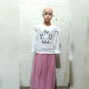 Atasan Anak Perempuan Lengan Panjang Atasan Bestie Kids Model Kaos Kerutan Matt Babyterry Good Quality Baju Agustusan Anak