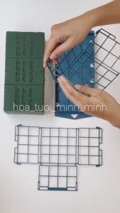 Combo 4 Bộ Khung Đế Nhựa Gắn Xốp Cắm Hoa Tươi Hoa Khô Trang Trí Xe Cưới