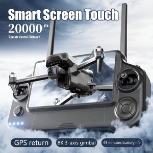 Mavic Class Drone remote control with screen 8K digital image transmission GPS return Flight Distance 20000m High 800m 5G Professional 3-Axis Gimbal Camera