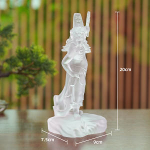 Real Glaze Black and White Fickle Desktop Decoration Seven Master Eight Master For Home Living Room Decorations General Xie Fan Worship Decoration
