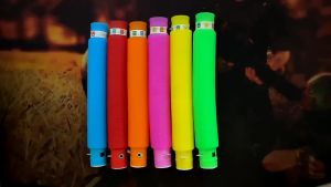 New Pop Light Tubes Sensory Fidget Toy Popular lamp tube Flash Light Autistic Children Stress Relief Toys DIY Tool Mainan Kanak Birthday Party Light