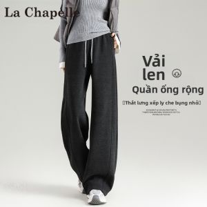 La Chapelle | Quần Lông Mùa Đông Dày Ống Rộng Có Lót và Dây Kéo