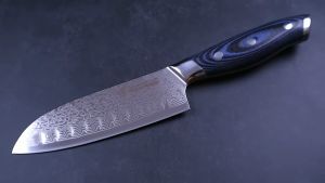 5 Inch Santoku Damascus Kitchen Knives Chef Knife Damascus Steel Japanese Knife vg10 Japanese Damascus Steel Cutlery Chef Tools 🔥 พร้อมส่ง🔥 มีดเชฟ มีดามัสกัสยี่ปูน มีดามัสกัสเล็กยี่ปูน