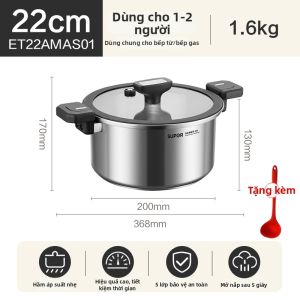 Supor | Nồi Súp Inox 304 Thiết Kế Áp Suất