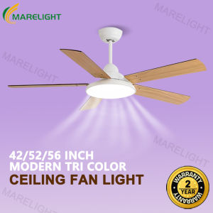 Ceiling Fan Light Modern Fan With Lights 6 Speed Tri Color Lights Remote Control 42/52/56 Inch Fan Chandelier MARELIGHT