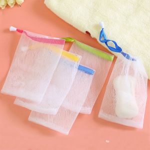 COMBO 10 Túi Lưới Đựng Xà Phòng Túi Lưới Tạo Bọt Xà Bông Tiện Lợi - 2 Lớp Có Dây Rút