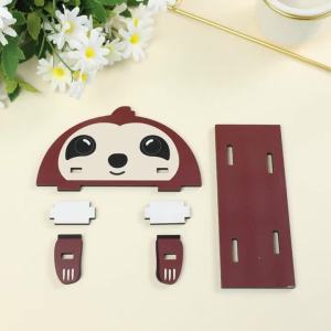 Cute Animal Glasses Holder Rack Cartoon Cat Fox Sloth Dog Sunglasses Sunglass Display Stand Hand Carve Household Wooden Decorati