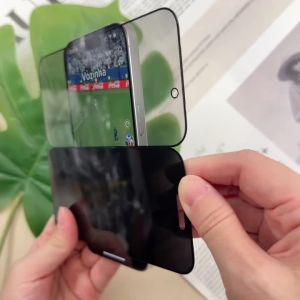2Pcs 360° Anti Spy For iPhone 17 Pro Max 16 15 14 Plus 13 Air 17e 4 Way Privacy Screen Protector Anti Peep Tempered Glass