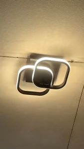Lampu Kamar Tidur LED Sederhana Tiga Warna Penyesuaian Lampu Plafon Perlengkapan Pencahayaan Dekoratif Untuk Kamar Tidur Ruang Tamu Dan Ruang Makan Ceiling Light