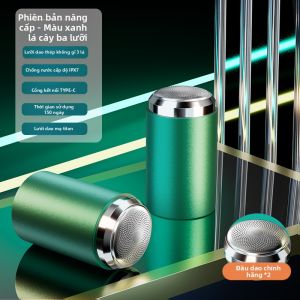 Máy Tỉa Râu Điện Tử Du Lịch Cầm Tay Nhỏ Gọn Dành Cho Nam Có Thể Rửa Toàn Thân 2880 Máy Tỉa Râu Điện Tử Có Đầu Cắt Lăn