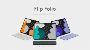 Bao da bàn phím Logitech Flip Folio for iPad Pro 11-inch M4 iPad Air 11-inch M2 & M3 iPad Air Gen 5 - Hàng chính hãng