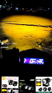 12 VOLT UNIVERSAL D2 DRIVING D2 LASER SUPER TERANG LAMPU PUTIH KUNING LAMPU MOTOR MOBIL BEAT VARIO NMAX PCX NINJA CB CBR NINJA RR DLL